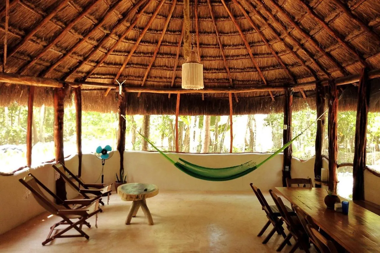 招待所 Room In Lodge - Eco-Luxe Mayan Dome Cenote Balcheil