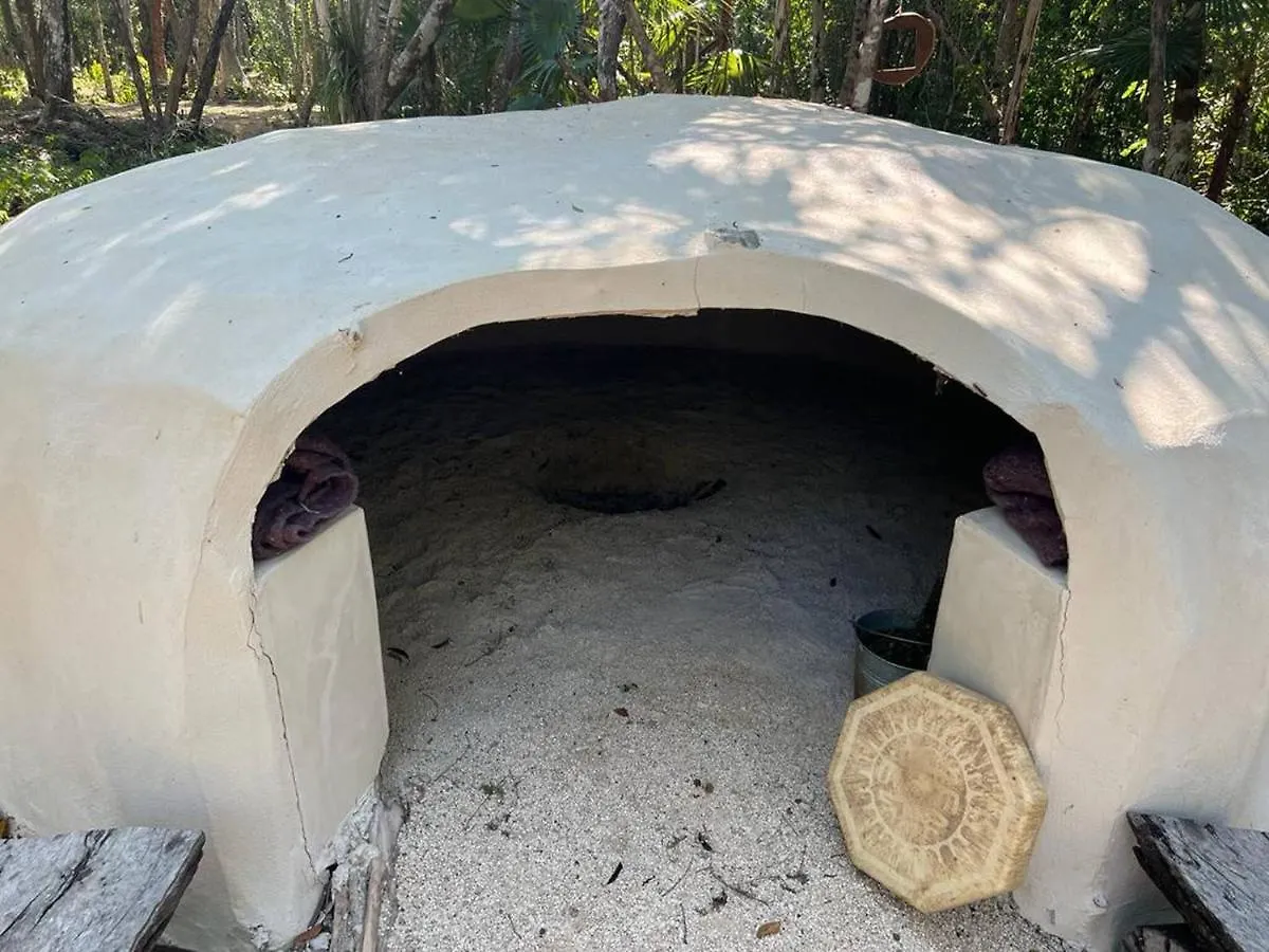 招待所 Room In Lodge - Eco-Luxe Mayan Dome Cenote Balcheil 墨西哥