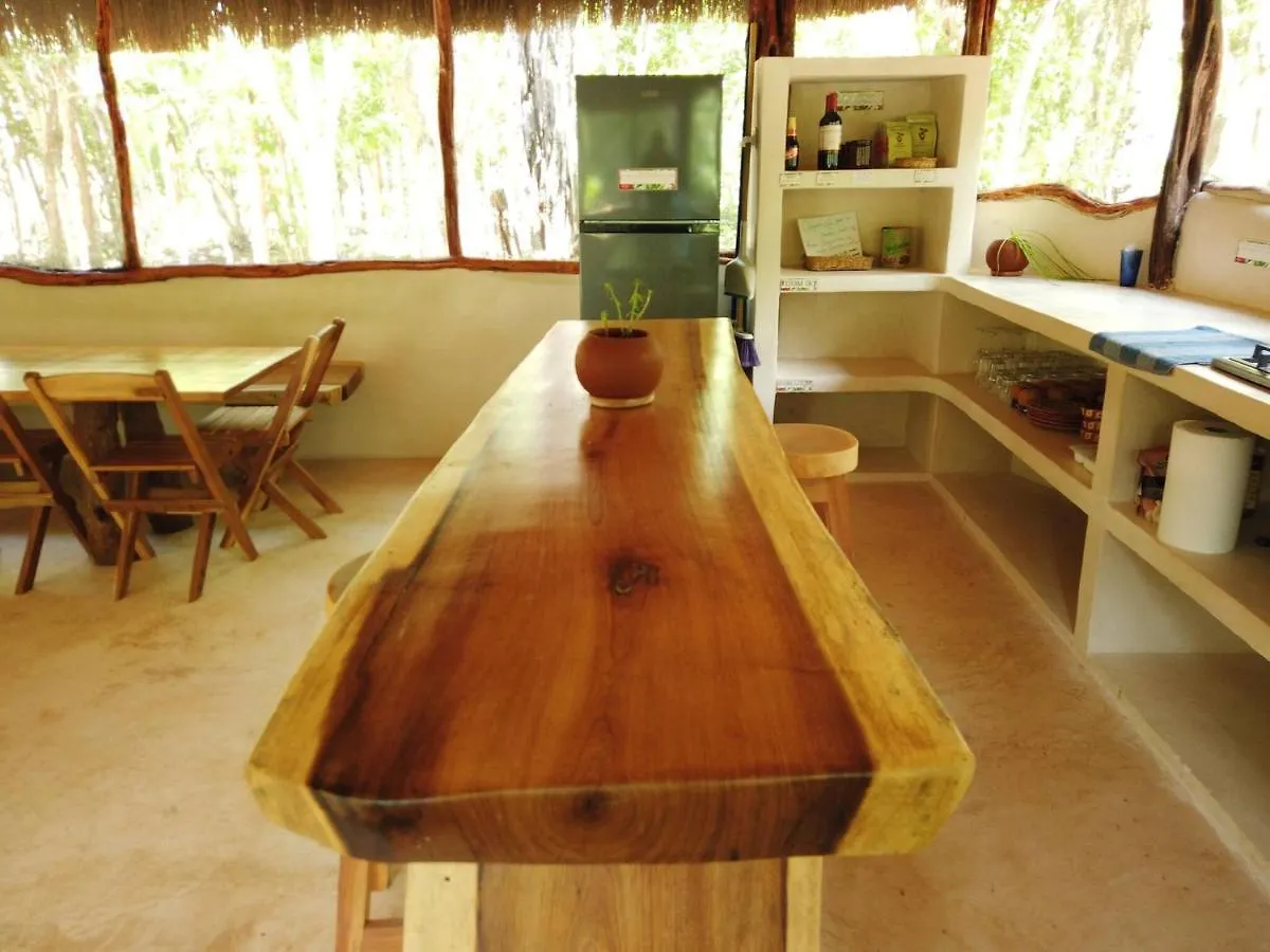Room In Lodge - Eco-Luxe Mayan Dome Cenote Balcheil 墨西哥